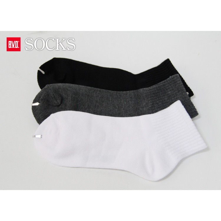 【BVD】1/2中性休閒襪<黑>B221 短襪 女襪, 黑,22-25CM, large