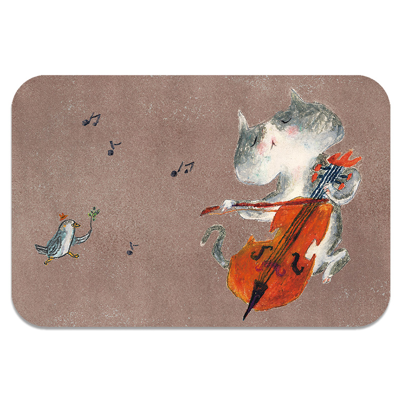 【Monster】 Soft Diatomaceous Earth Absorbent Mat – DUCKY SHEN Collection (60x40cm) – Cello Meow, , large