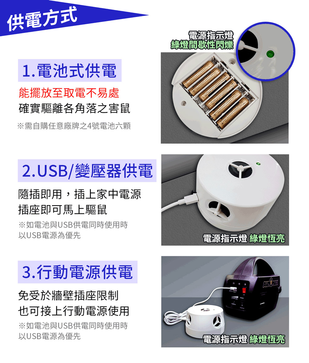 GS MALL 台灣製造 電池式變頻超音波驅鼠器 驅蟲 驅鼠 驅鼠器 超音波驅鼠 超音波除蟲 物理驅鼠 驅蟲 除蟲, , large