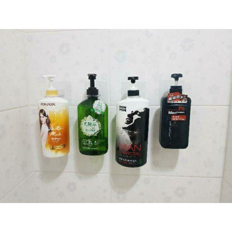 [Beargood sticker] Shampoo & Body Wash Rack (Adhesive Shelf), , large