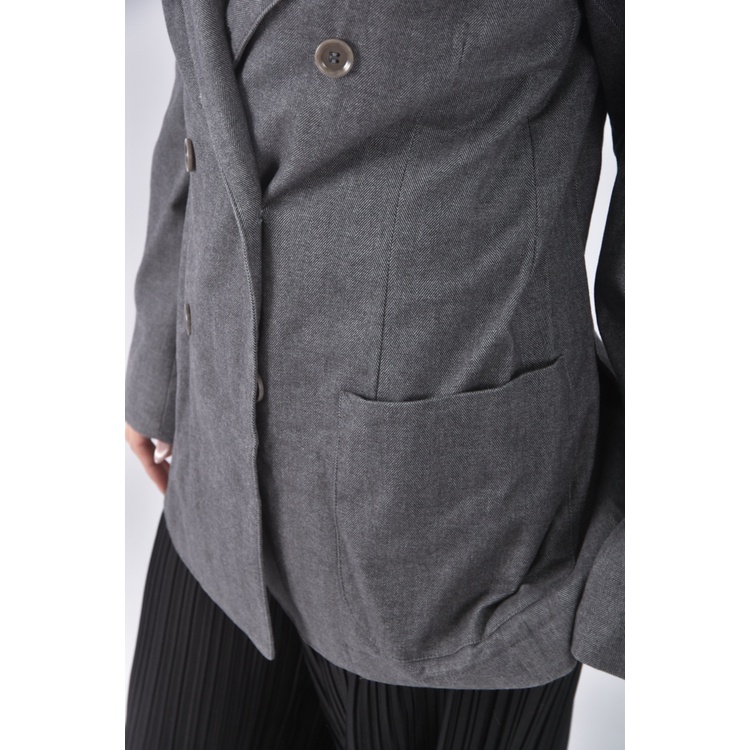 (S) 【國泰航空永續合作】cruna西裝灰色外套二手衣, , large