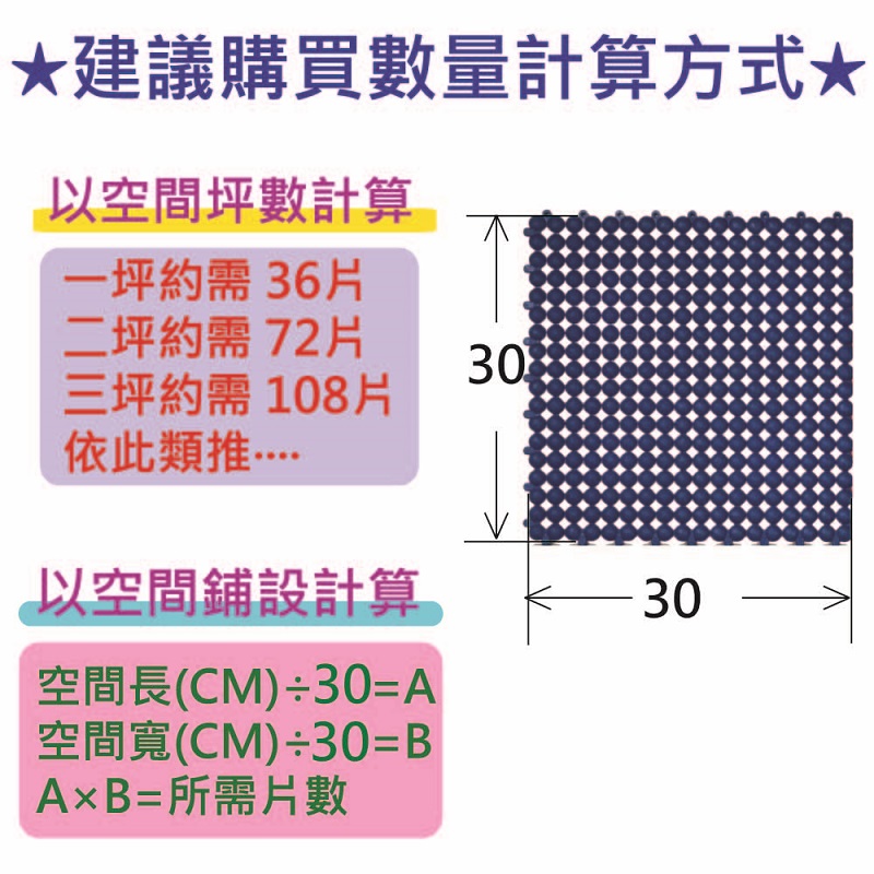 PMU PE PLASTIC MAT, 藍色, large