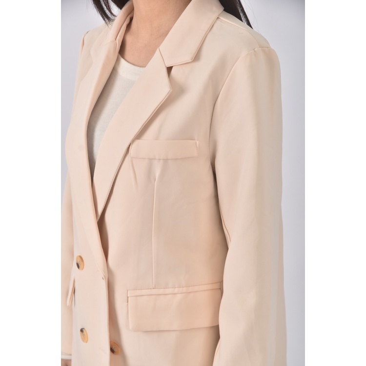 (S) 夢幻服飾質感杏色外套二手衣, , large