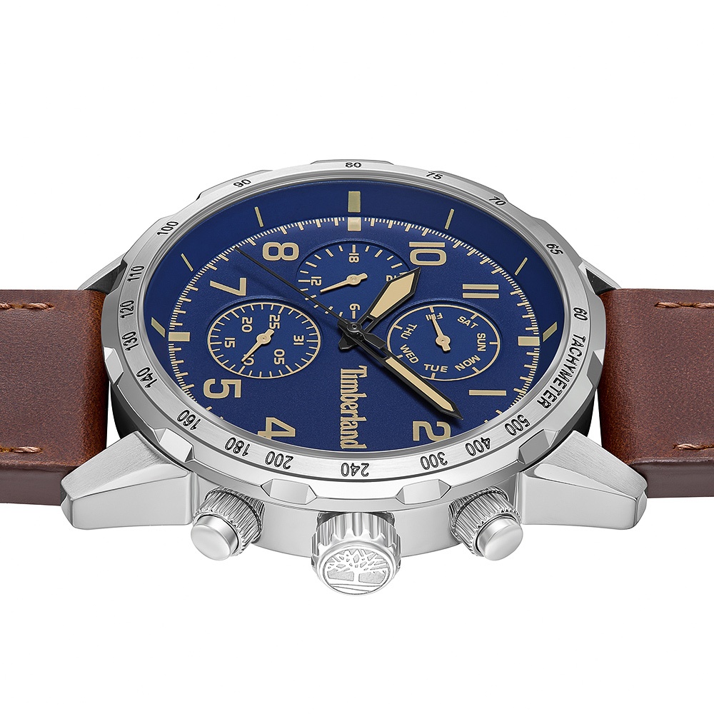 Timberland 天柏嵐 CAMPTON系列 三眼多功能手錶-藍 TDWGF0055401, , large