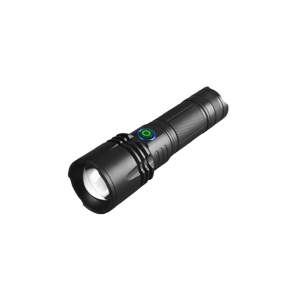 台灣現貨！P50強光手電筒 鋁合金 伸縮變焦 露營燈 Type-C USB充電手電筒 LED手電筒, , large