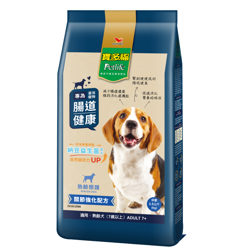 寶多福健康犬餐熟齡犬專用配方包3.5K, , large