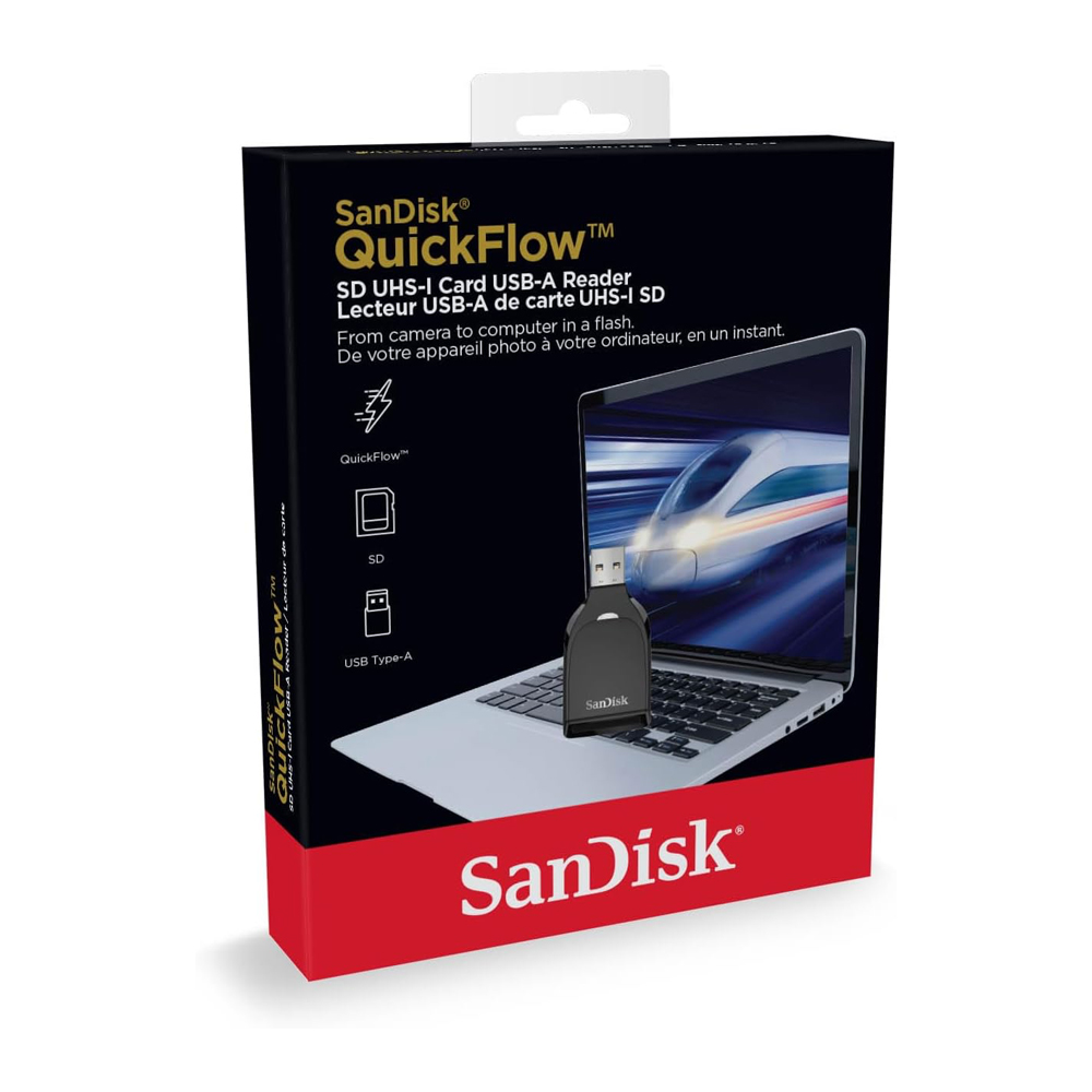 【SanDisk】QuickFlow 高速讀卡機 UHS-I 傳輸速度高達 250MB/s SDDR-C731 讀卡機, , large
