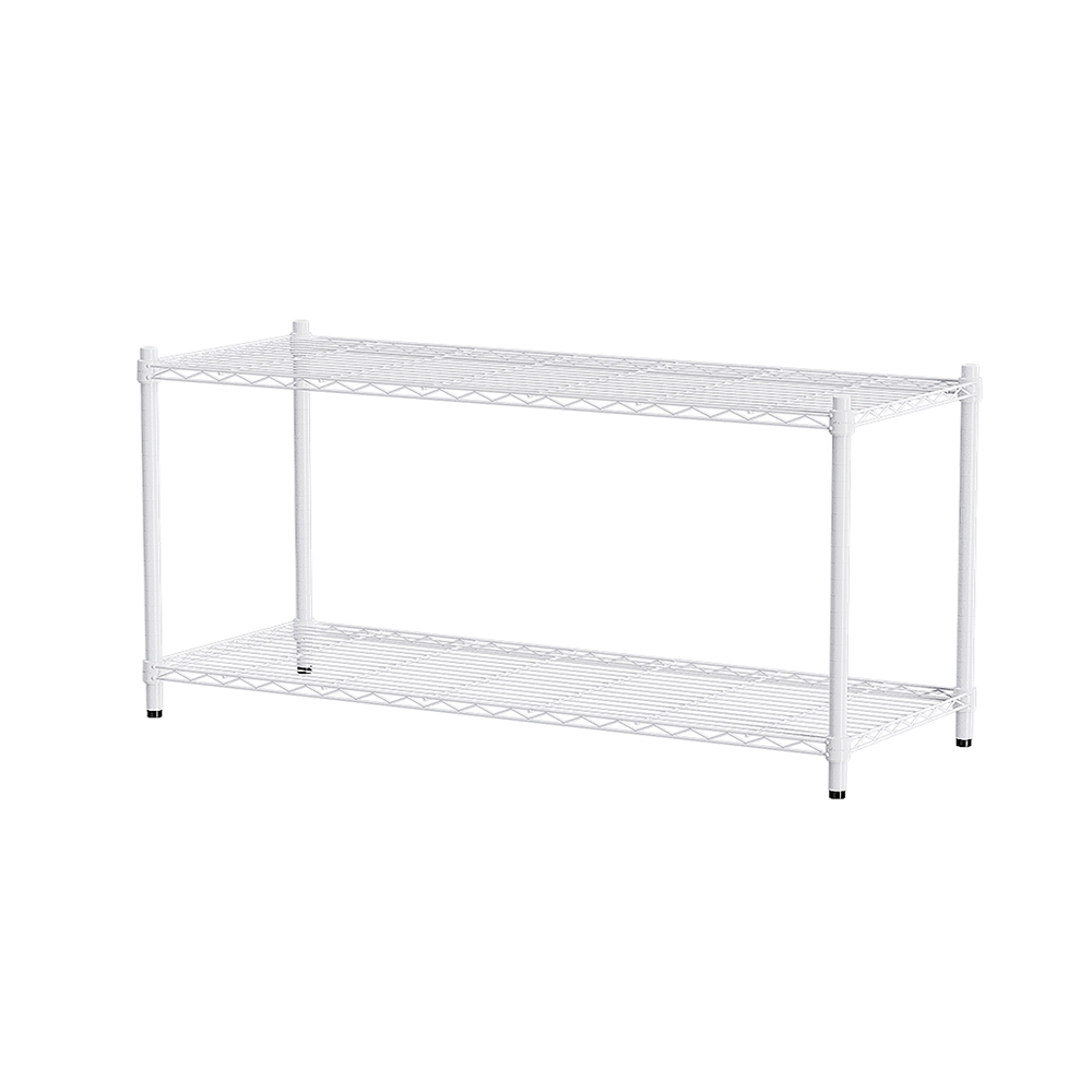 【Y HOUSE】120x35x60cm Lightweight Two-layer Iron Rack Iron Rack Shelf-Painted White, , large