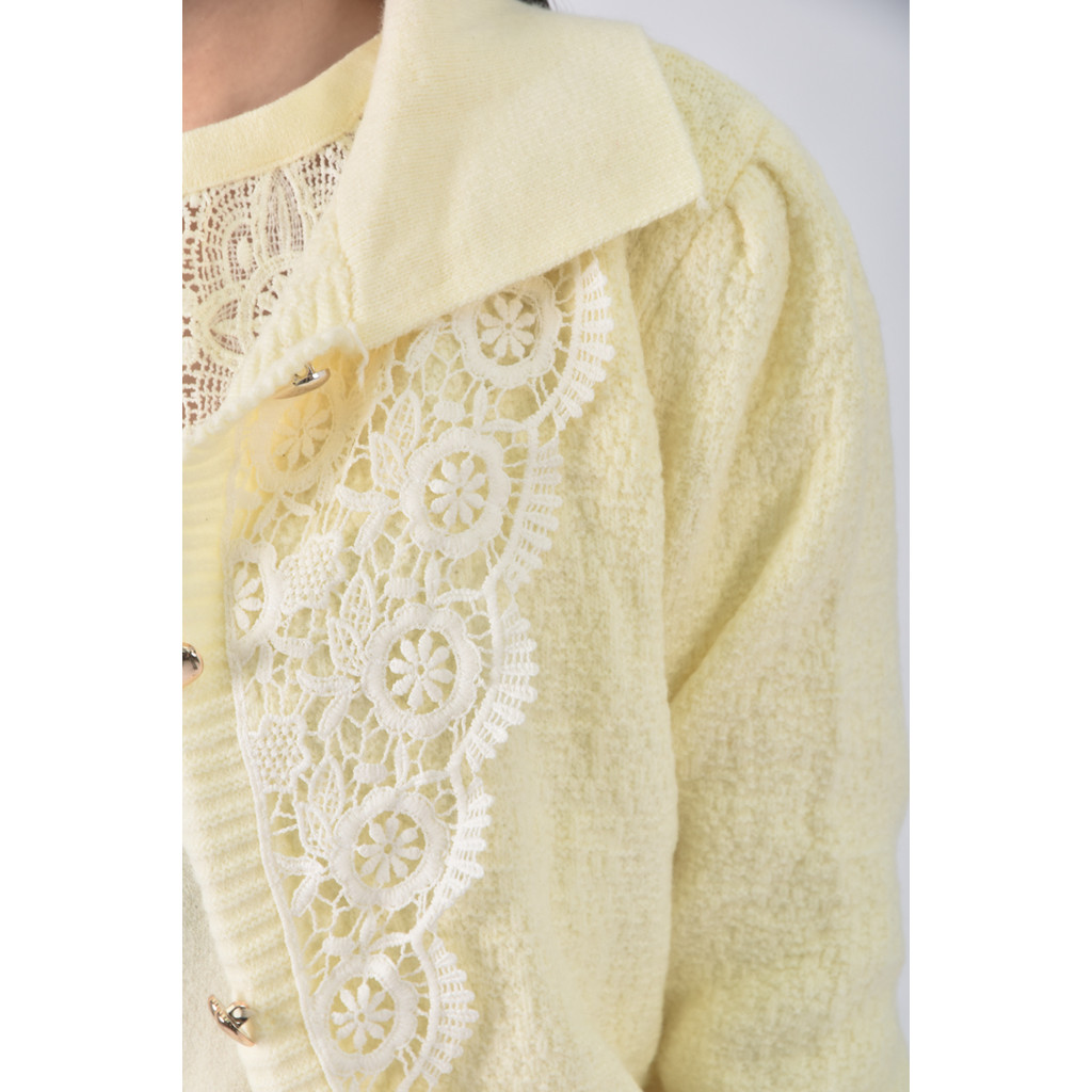 (L) niceioi兩件式黃色長袖上衣二手衣, , large