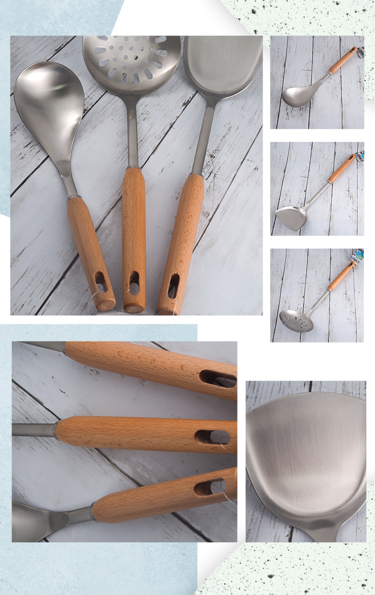 御廚系櫸木柄304不鏽鋼大匙-2入, , large