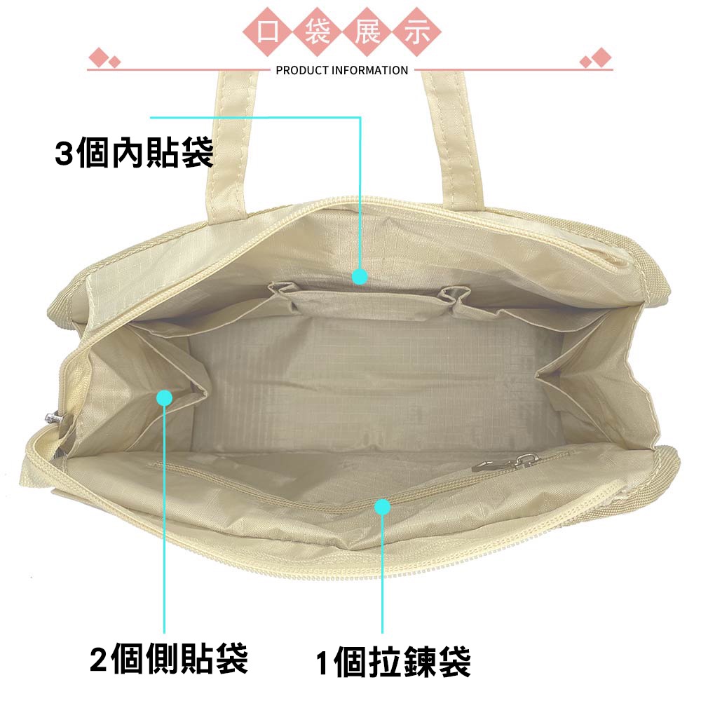 牛津布手提包中包 牛津布多口袋包中包 牛津布防潑水大容量手提收納包-多色, , large