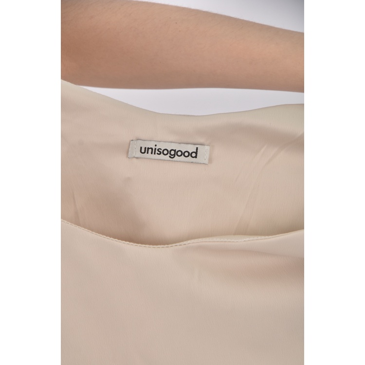 (S) unisogood日系杏色洋裝二手衣, , large