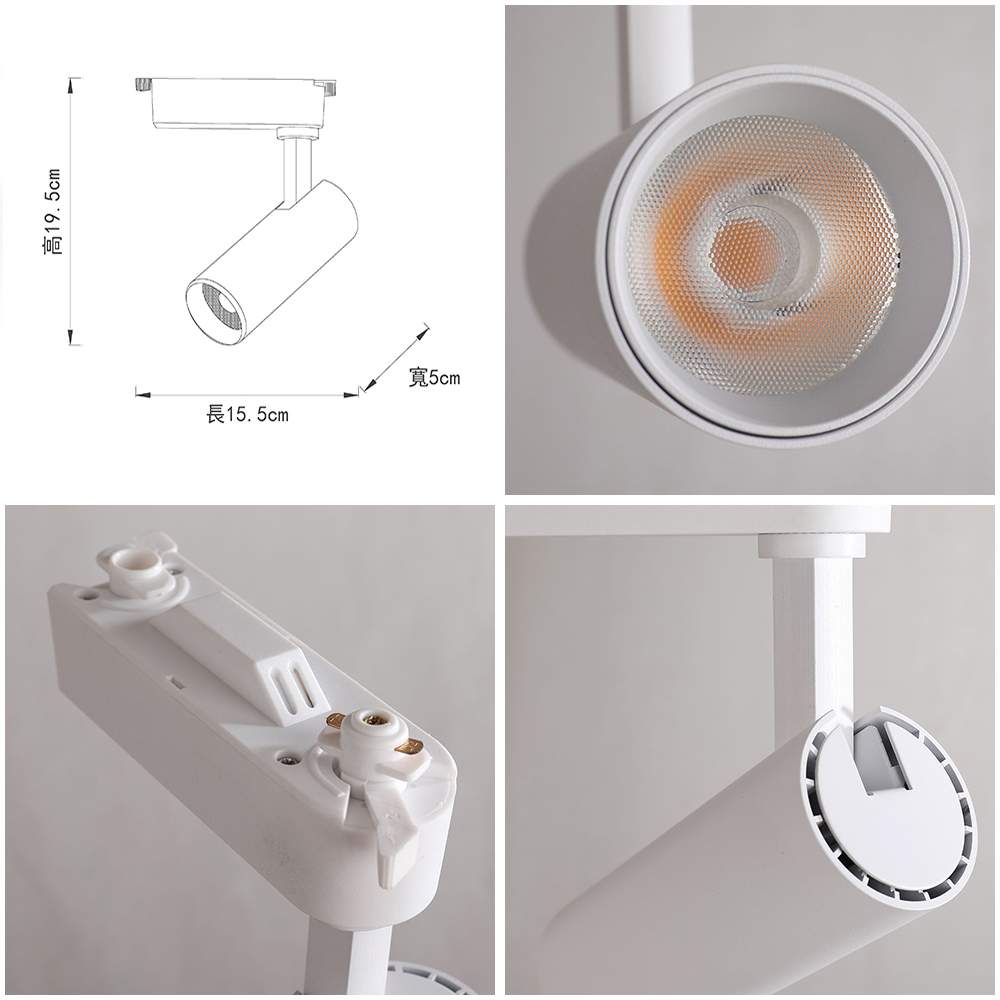 【卡米達】18W LED 軌道燈 黃光(CA1915WH-3000K), , large