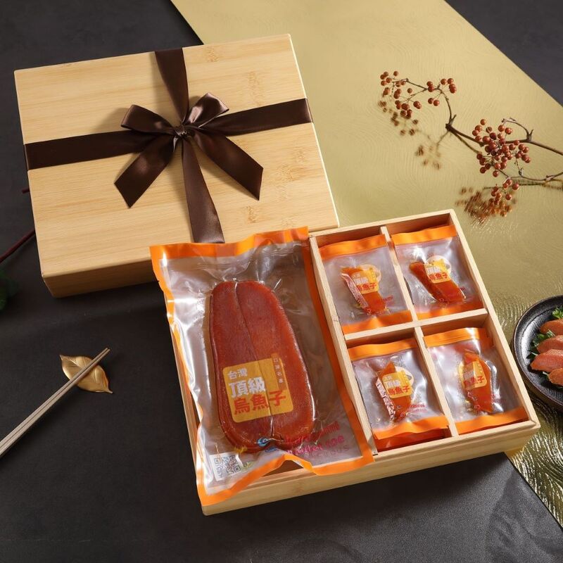 [大賞] 野生烏魚子雙饗禮盒(6兩1入+200g/28入一口烏魚子), , large
