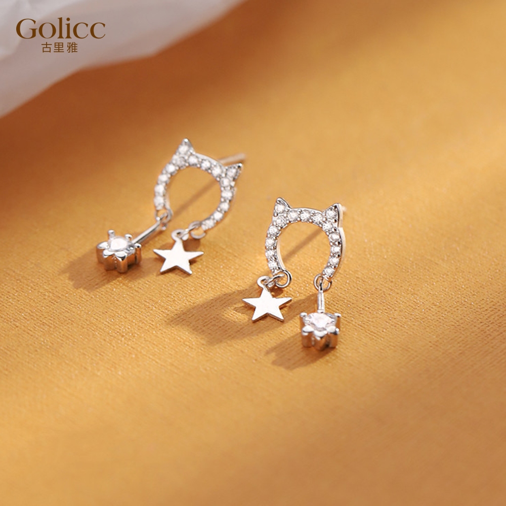 【Gulicc】古莉可 耳環 貓咪耳釘, , large