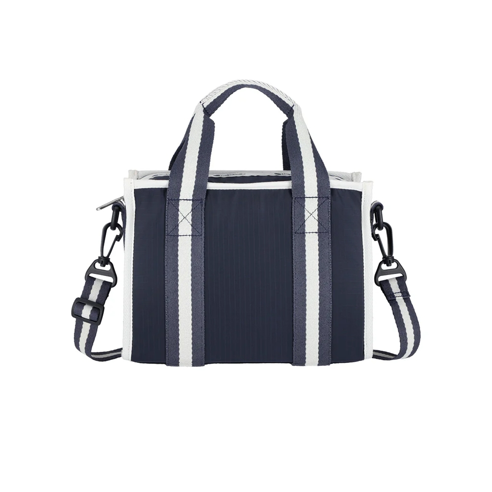 Lesportsac Small Top Handle Tote 手提肩背兩用旅行包 送禮推薦-條紋海軍藍, , large