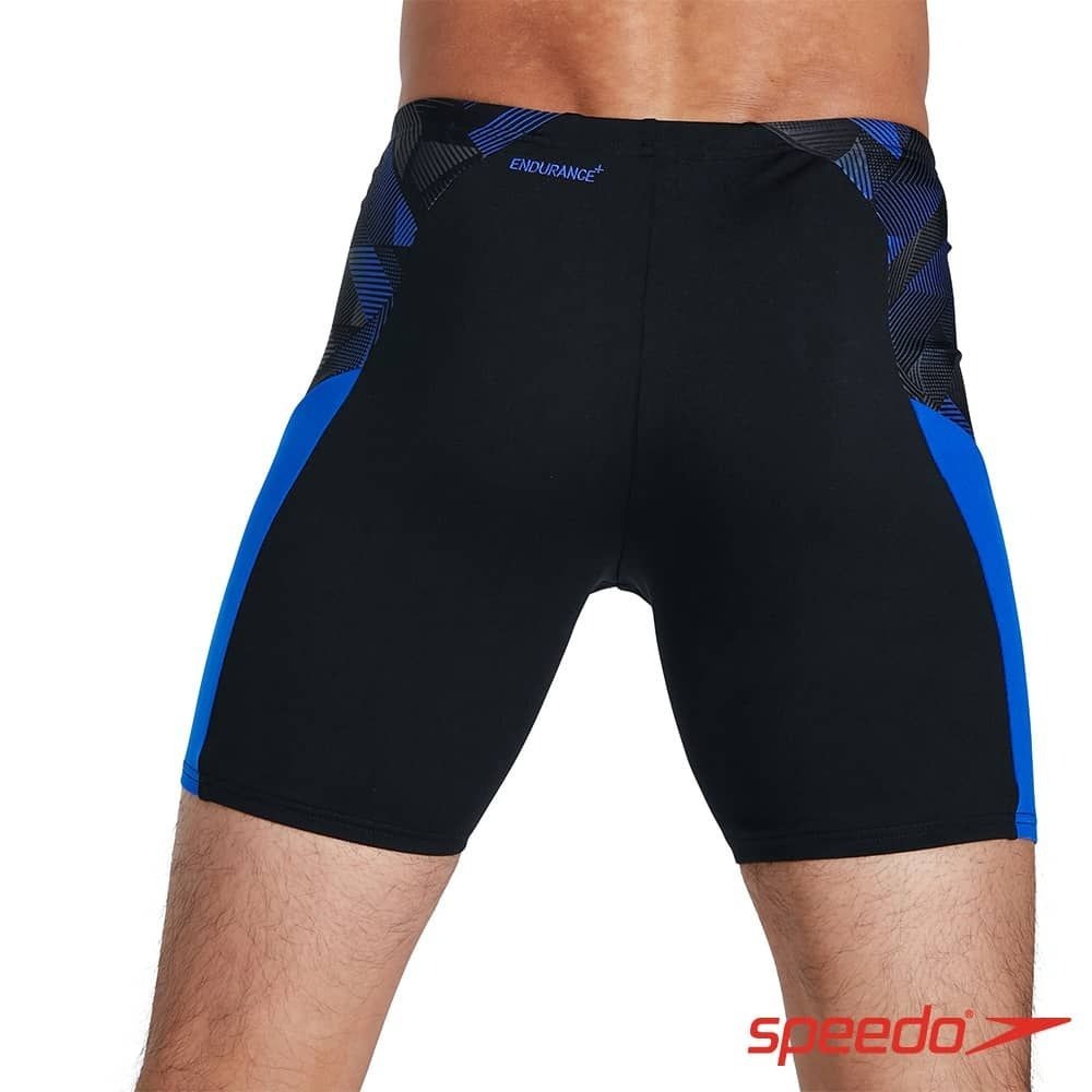 SPEEDO Chevron Splice 成人男性 運動即膝泳褲 黑藍 SD813445H037 23FWO【樂買網】, , large