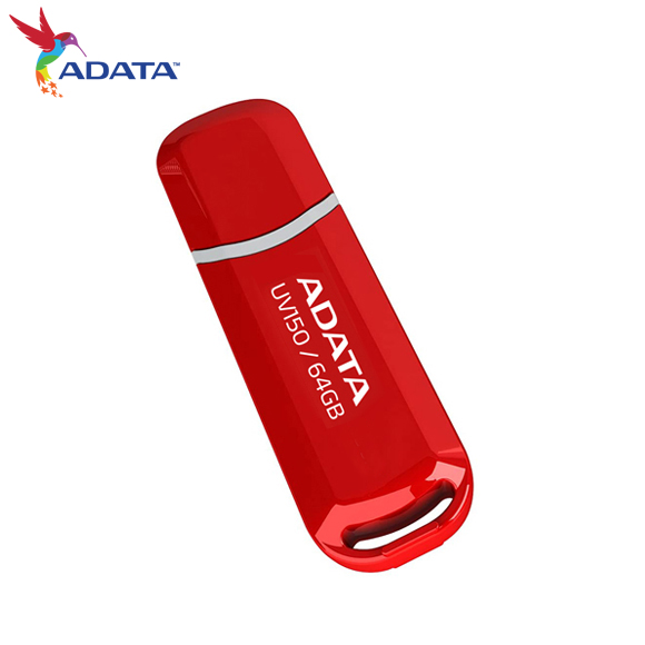 【ADATA 威剛】UV150 64G 紅色 USB 3.2 Gen 1 高速 隨身碟, , large