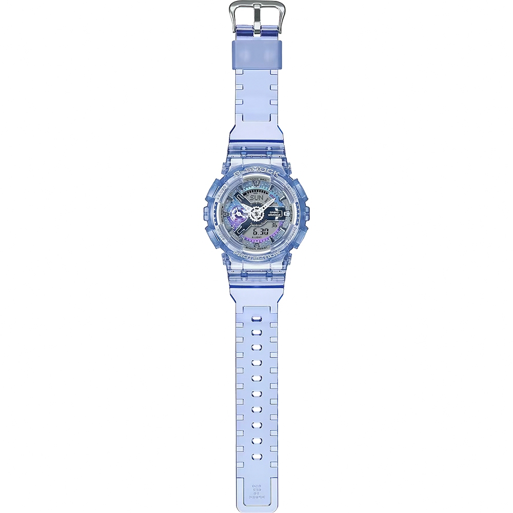 CASIO 卡西歐 G-SHOCK 未來系列 半透明女錶手錶 GMA-S110VW-6A, , large