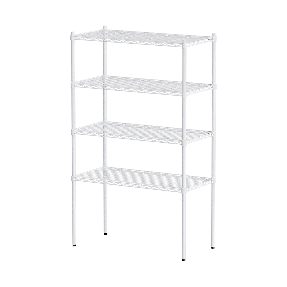 【Y HOUSE】90x45x150cm Lightweight Four-layer Iron Rack Iron Rack Shelf-Painted White, , large