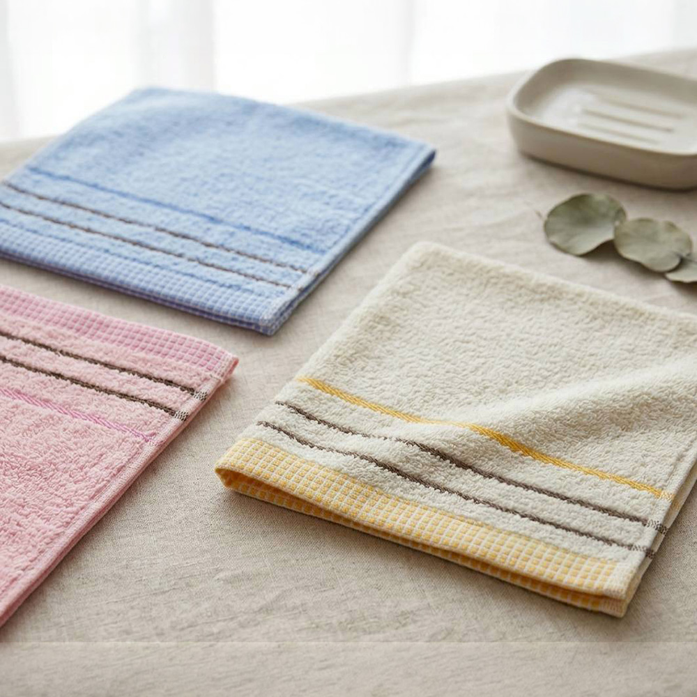 凱美棉業 | 16入組 MIT 輕薄速乾純棉方巾 28x30cm 幼兒園手帕 洗臉小毛巾, , large