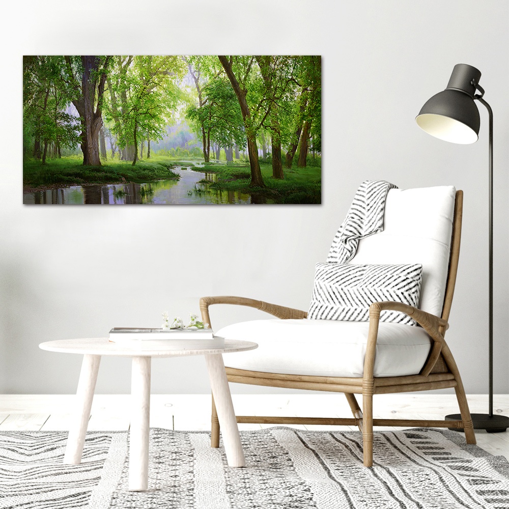 【御畫房】秘境 國家一級畫師手繪油畫60×120cm(VF-134), , large