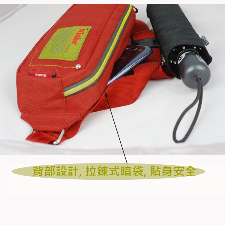 【Niche 樂奇】輕便型腰包  多層斜肩背包 髓身腰包 NCL-5314, , large