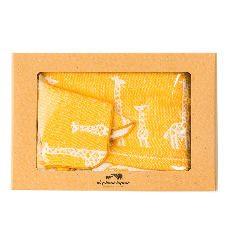 GIFT BOX hooded bath towel + handkerchief, , large