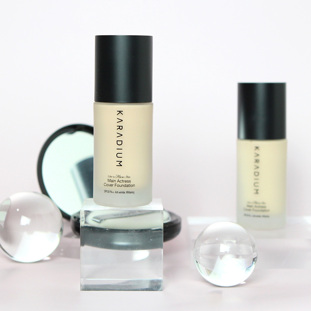 【韓國KARADIUM】SPF50+PA+++蝸牛修護防曬霜+三重功效遮瑕粉底液 清爽控油防曬粉底組, #21淺米色, large