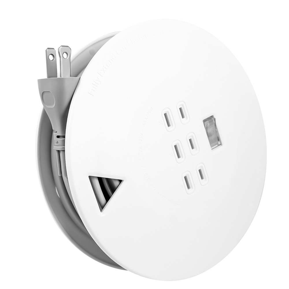 SUPER&CELL 1 Open 3 Plug 6.3m 21ft 2P Mini Wheel Mount Extension Cable SNB133-21, , large