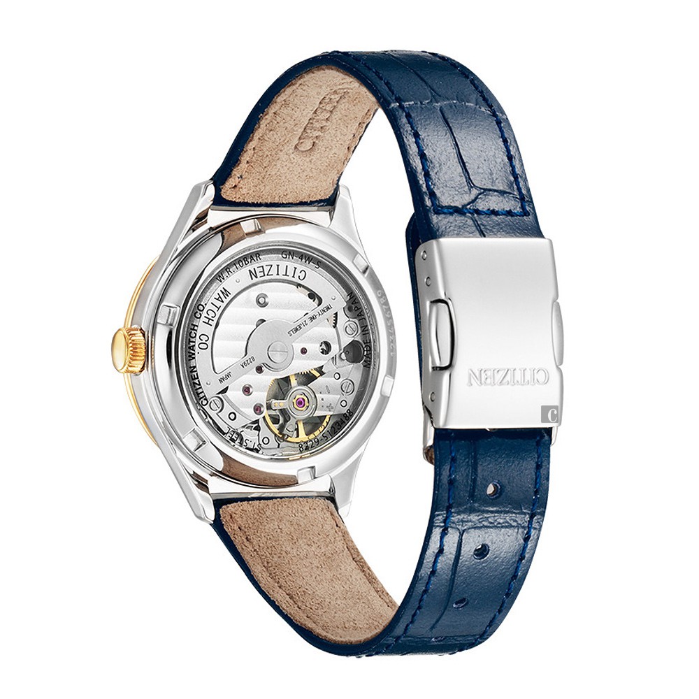 CITIZEN 星辰 星形鏤空機械女錶-34mm PC1009-27M, , large