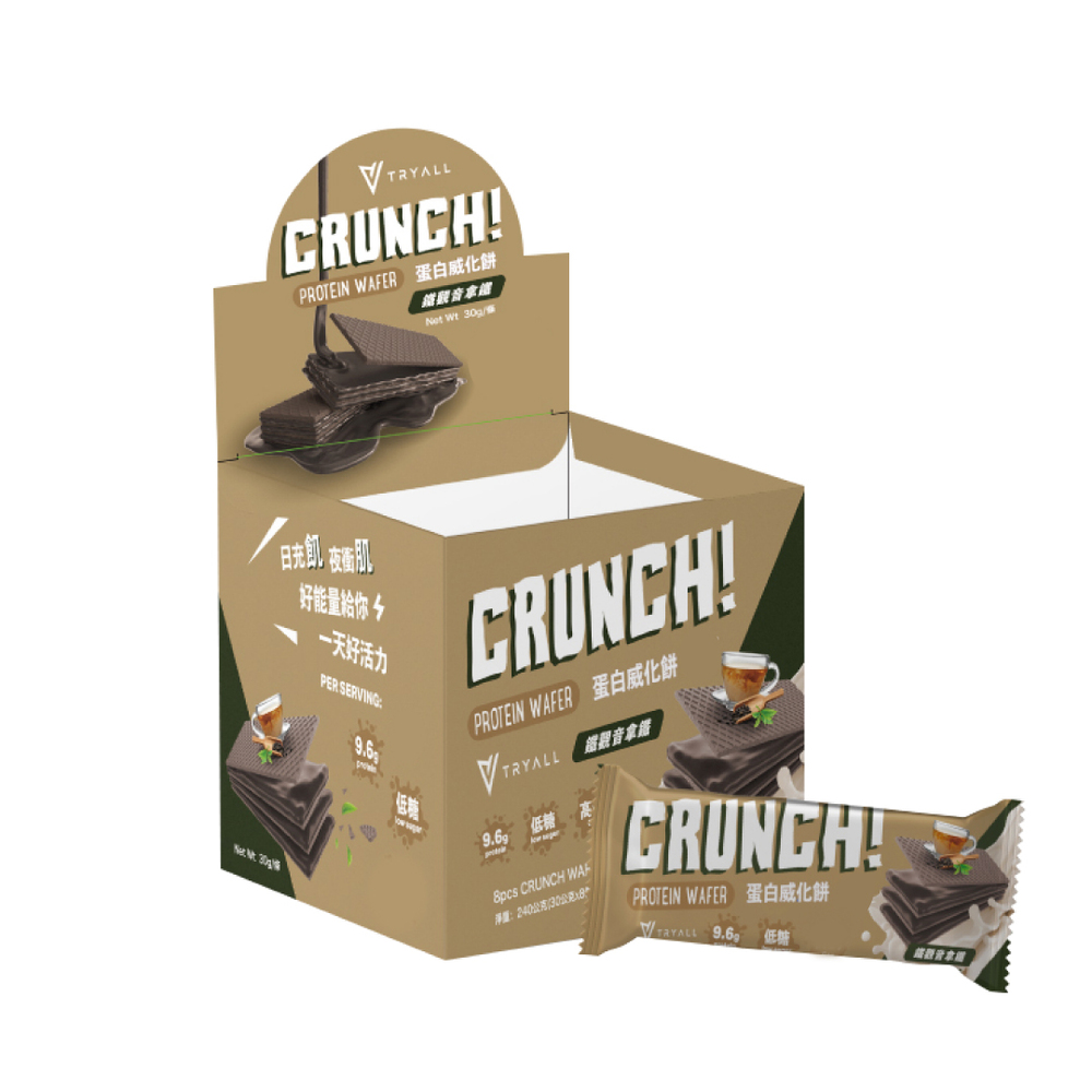 [饌元]Tryall蛋白酥脆威化餅-鐵觀音拿鐵