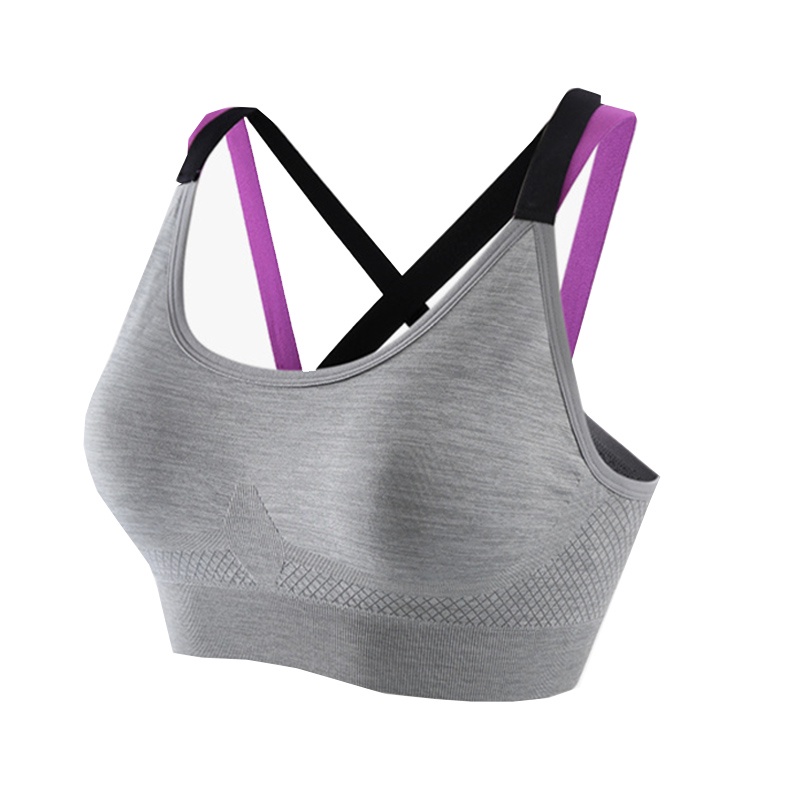 【AREXSPORT】AS-7360 運動內衣 瑜珈內衣 健身內衣 少女內衣 撞色後交叉運動內衣（可抽胸墊）學生內衣, , large