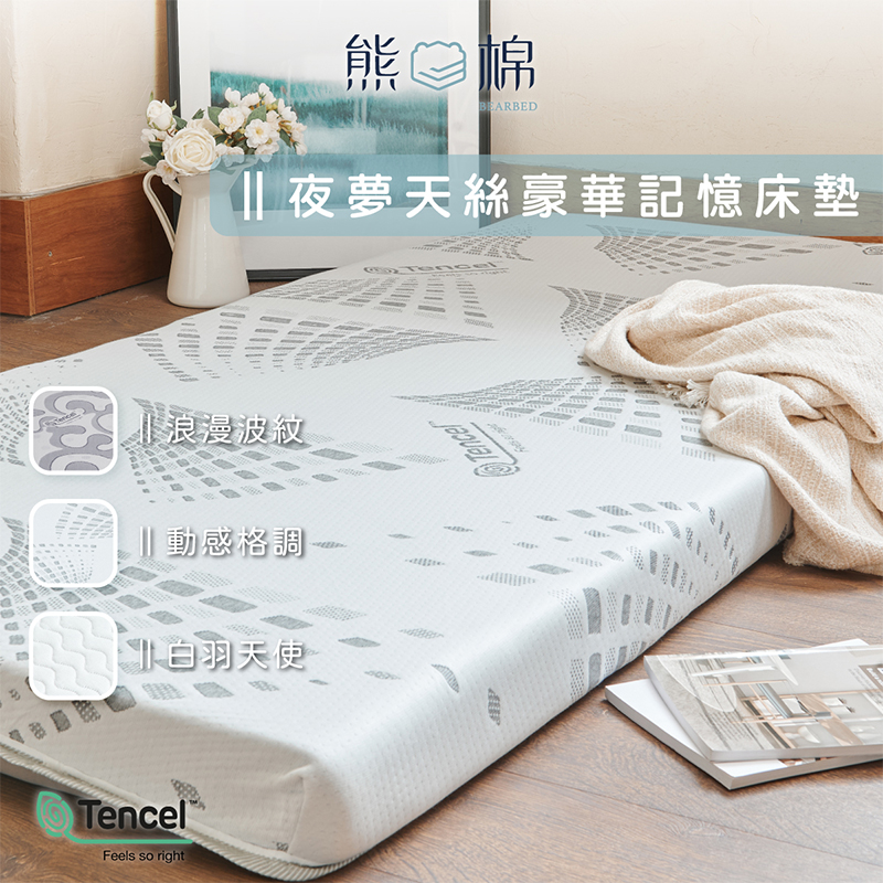 Tencel memory foam mattress, , large