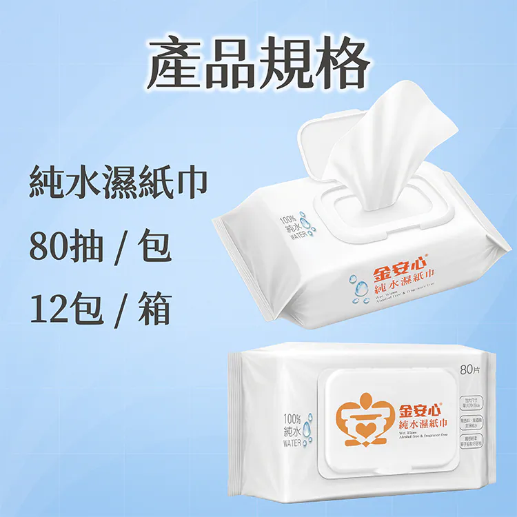 【任e購】金安心純水濕紙巾(箱購), , large