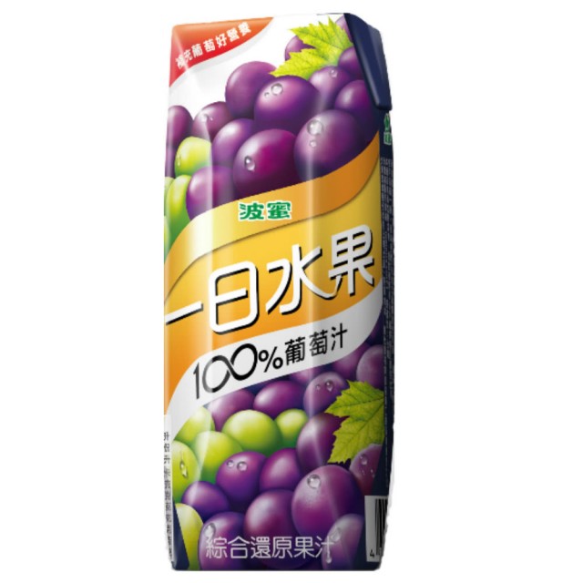 波蜜一日水果100葡萄綜合果汁250ml, , large