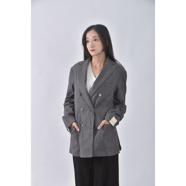 (S) 【國泰航空永續合作】cruna西裝灰色外套二手衣, , large