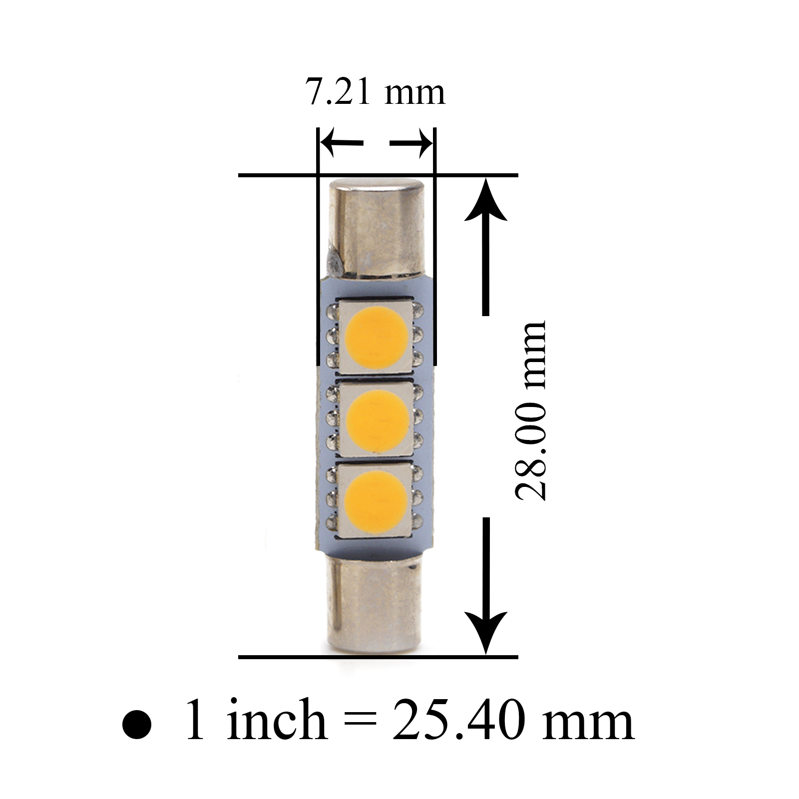 [PA LED] Mazda 3 6 CX3 CX5 保險絲型 3晶 SMD LED 化妝燈 白光 29MM, , large