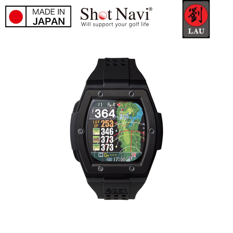 【日本製】Shot Navi Crest II Touch 高爾夫GPS定位手錶(黑), , large