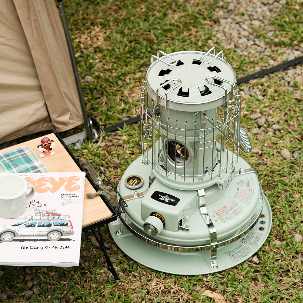 【可易家電】日本千石阿拉丁 精品級藍焰煤油暖爐 BF-4001-W(簡約白), , large