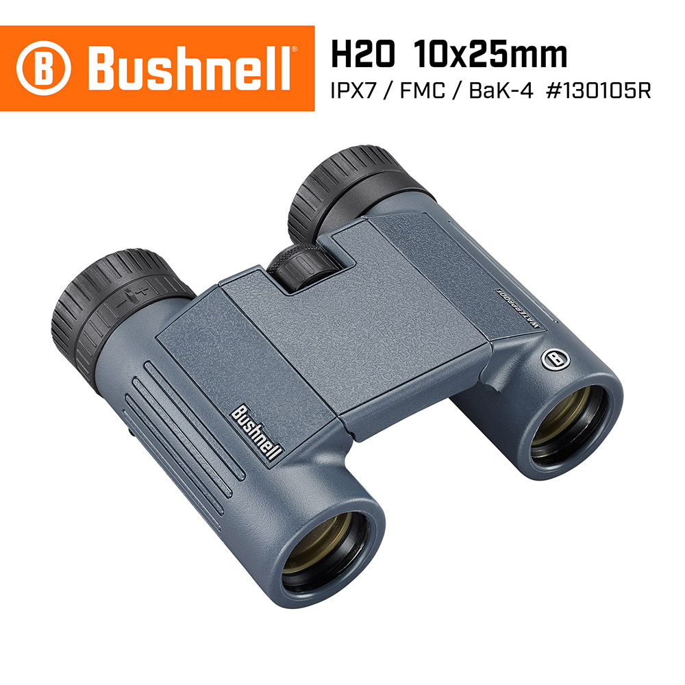 [Bushnell] H2O 10x25mm Waterproof Compact Binoculars 130105R, , large