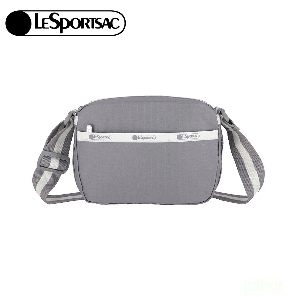 LeSportsac CAMERA CROSSBODY 相機斜背包 側背包-滾邊寧靜灰, , large
