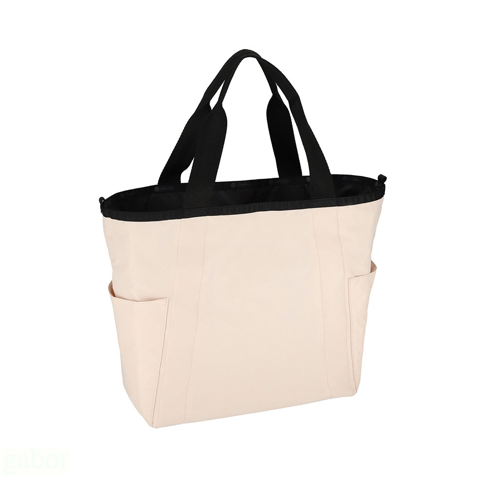 Lesportsac Large Reversible Pocket Tote 中型雙面托特包 送禮-米白, , large