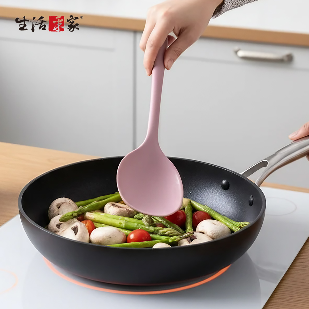 SHCJ 全包覆矽膠扁勺鏟 耐高溫鏟勺 不沾鍋鏟 湯鏟 矽膠炒菜鏟 炒菜鏟子 鍋鏟 炒菜鍋鏟