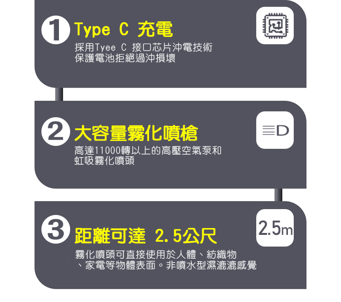 【西歐科技】藍光噴霧無線消毒槍CME-SK800, , large