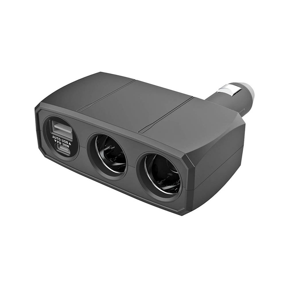 Kashimura雙孔電源插座+QC+PD快充30W, , large