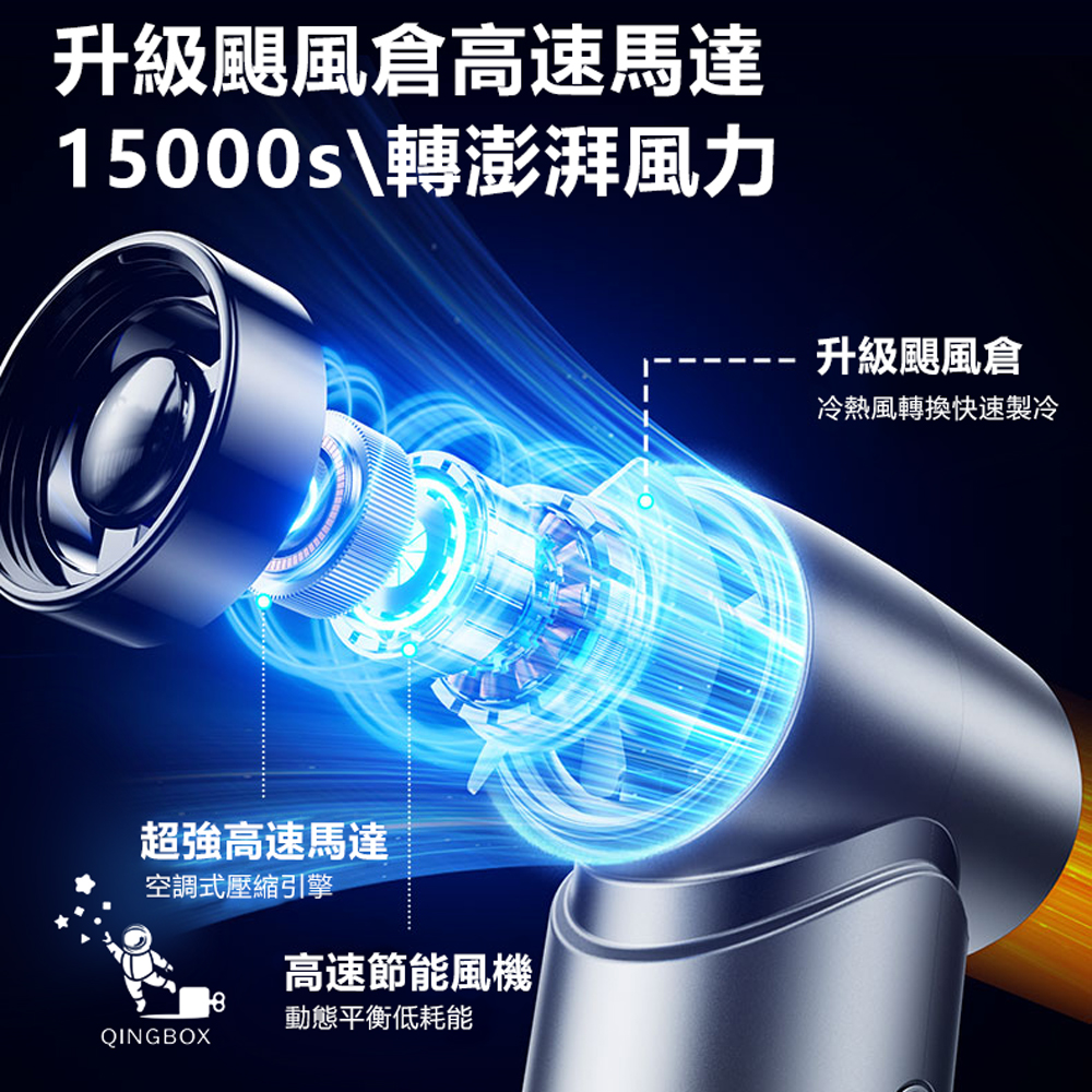 Rtako銳塔克 LQ F71多功能暴力風扇能吹能吸4000mAh, , large