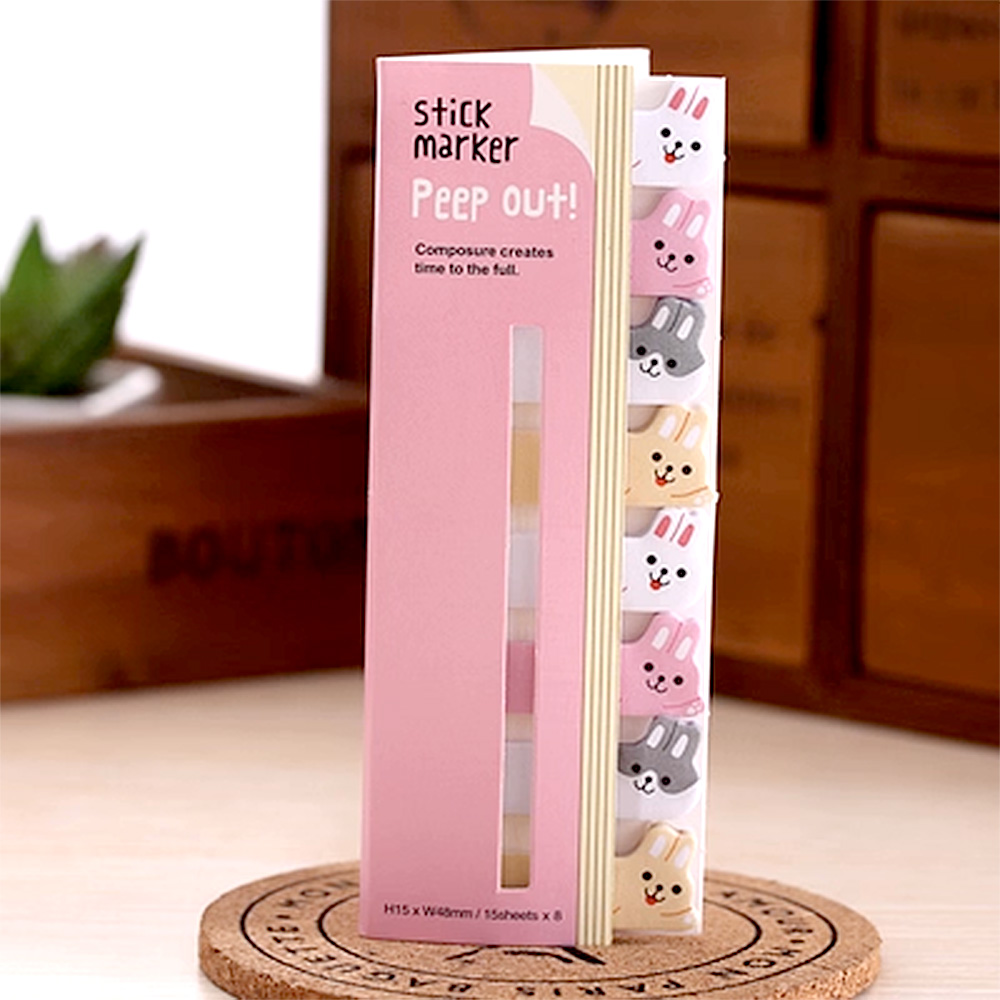 Peeping-out-animal Sticky Notes, , large