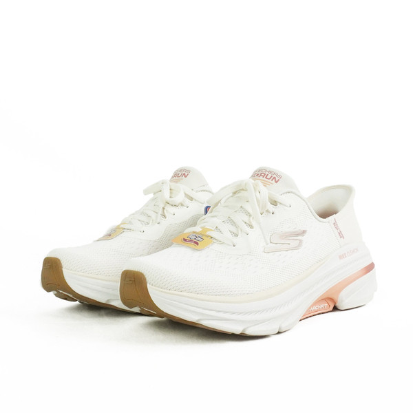 Skechers Max Cushioning Arch Fit 女 慢跑鞋 寬楦 米粉 [128947WNTPK], , large
