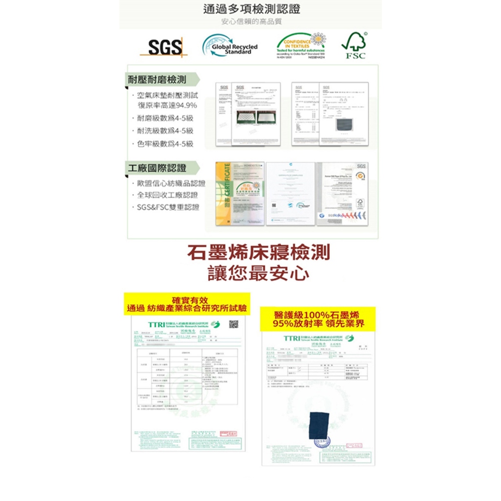 【格藍傢飾】日本 加強版 石墨烯 能量寢具 床包枕頭套組(妃皇絲 精梳棉 台灣製 低溫傳導 遠紅外線值0.93), , large